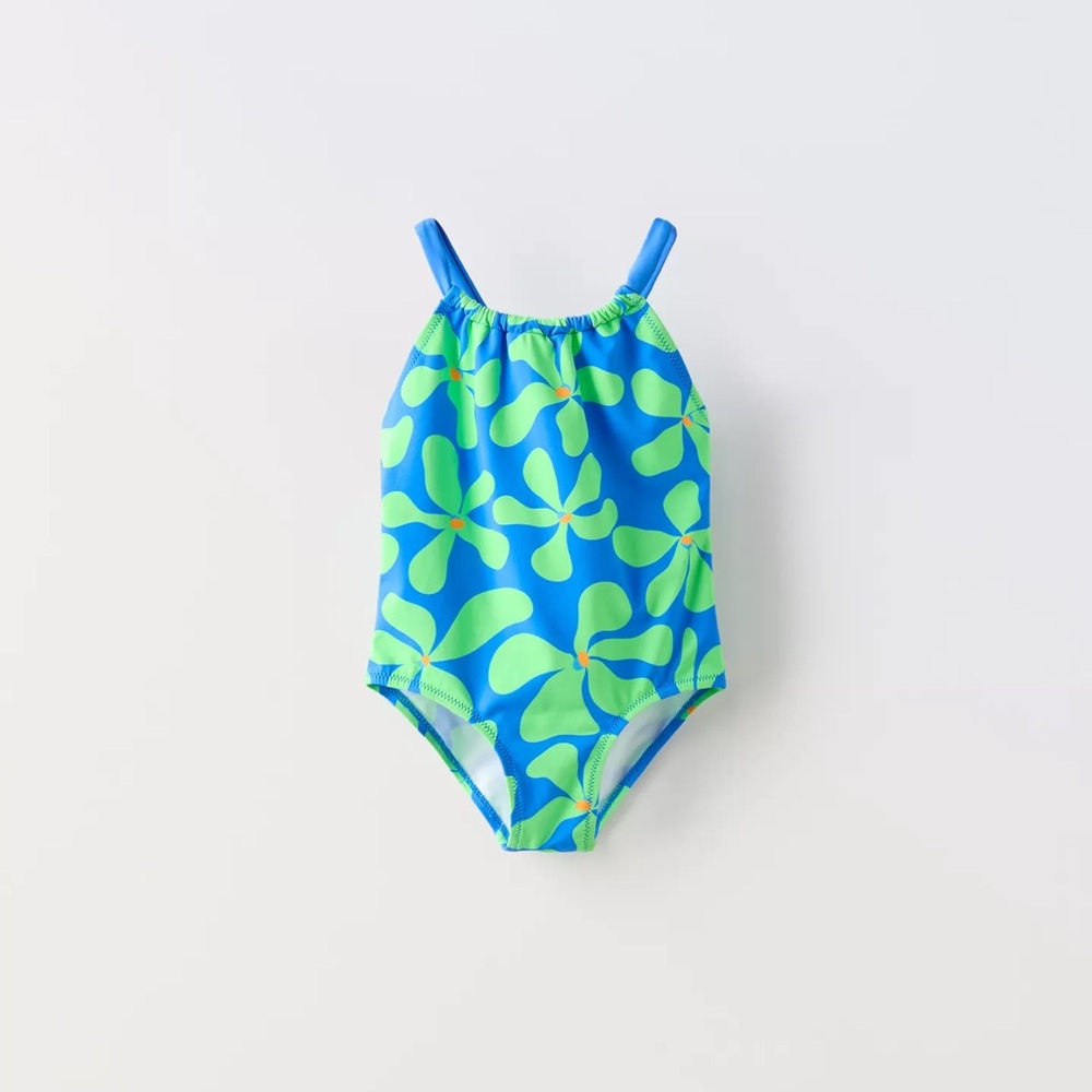 Zara Kids Vibrant Blue and Green One Piece